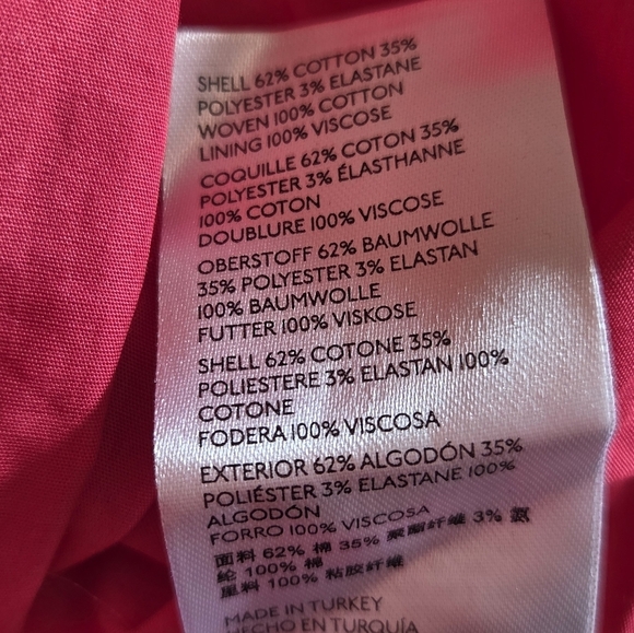 Anthropologie Maeve Puff Sleeve Sweetheart Feminine Casual Mini Dress Red Size S - Picture 16 of 16